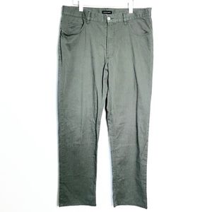 Abrams Authentic Grey/Olive Casual Jeans Pants 38x32